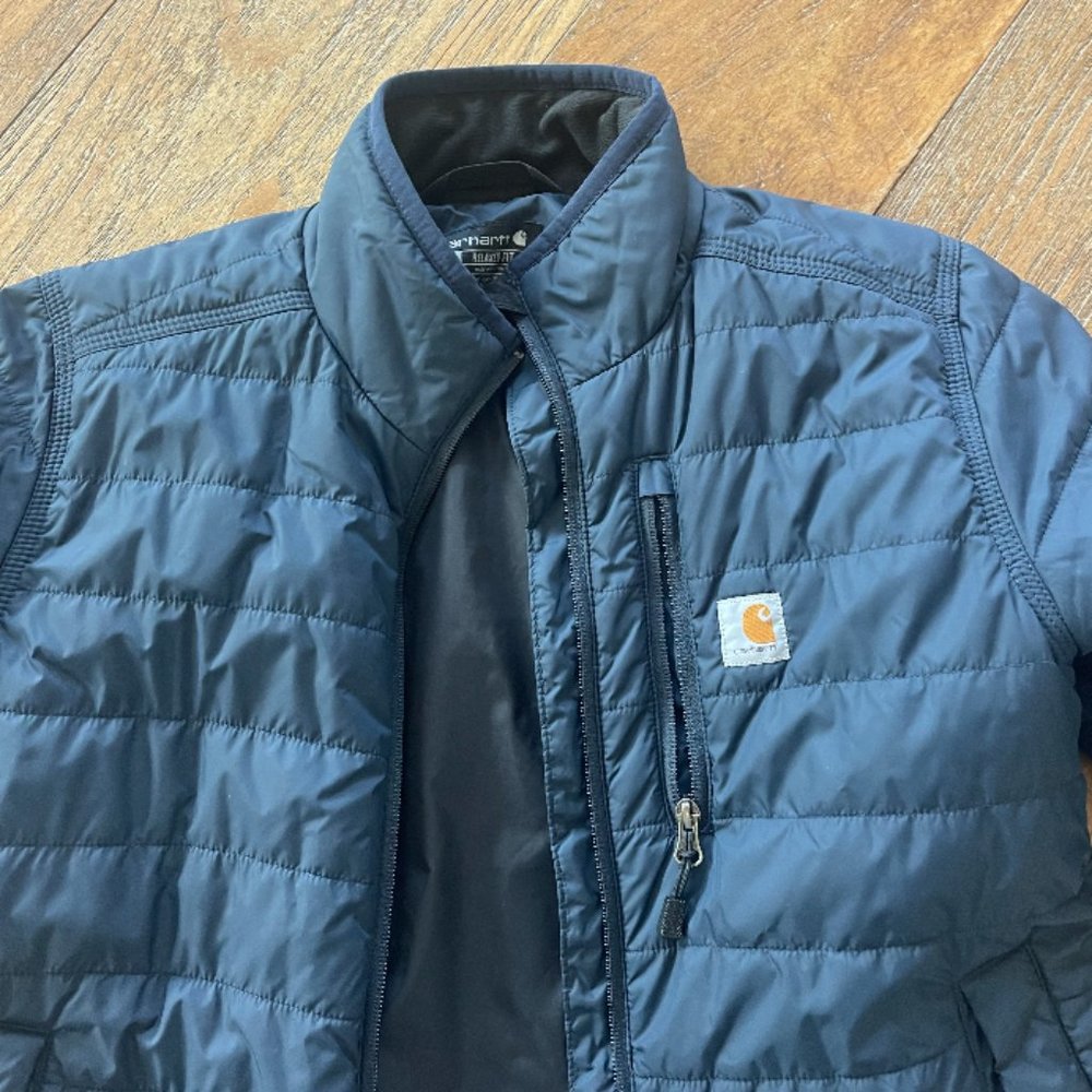 Carhartt WOMEN'S RAIN DEFENDE RELAXED FIT LIGHTWEIGHT INSULATED Size S- NAVY